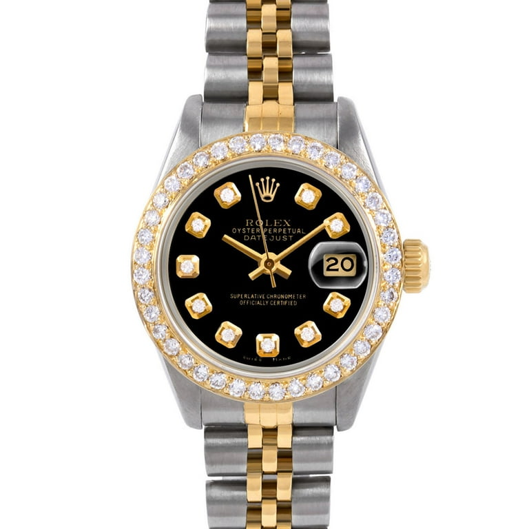 Rolex Lady-Datejust 6917 26MM Champagne Diamond Dial With Yellow