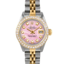 Pre-Owned Rolex 6917 Ladies 26mm Datejust Wristwatch Pink Mother of Pearl Diamond (3 Year Warranty)