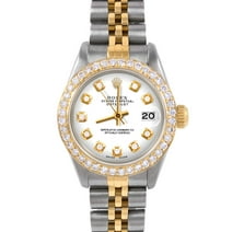 Pre-Owned Rolex 6917 Ladies 26mm Datejust Wristwatch White Diamond (3 Year Warranty) (Good)