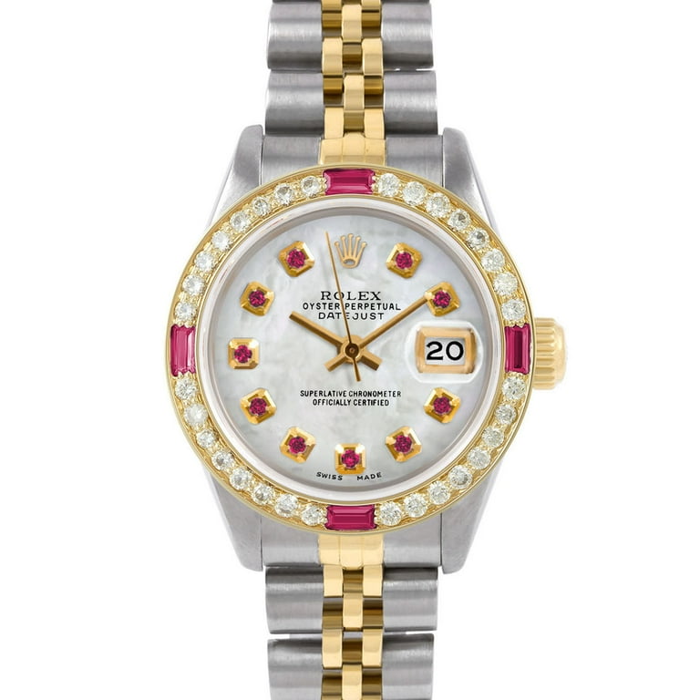 Pre Owned Pre Owned Rolex Datejust 6917 w Mother of Pearl Other Dial 26mm Ladies Watch Certified Authentic Warranty Included