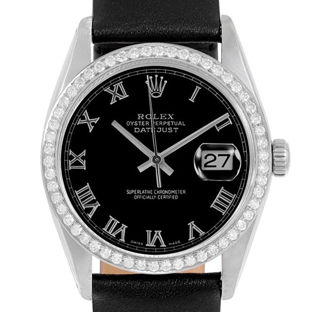 Pre-Owned Pre Owned Rolex Mens Datejust 36mm Leather Singapore Ubuy