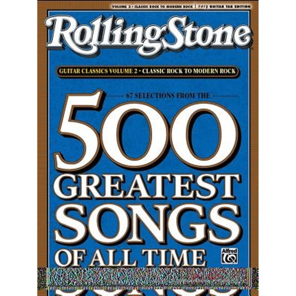Pre-Owned RollingStone guitar classics, volume 2: Classic Rock to Modern Rock (Paperback 9780739052211) by Alfred Music