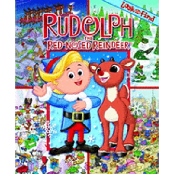 Pre-Owned Rudolph the Red-Nosed Reindeer: Look and Find (Hardcover) by Pi Kids