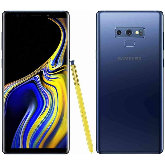 Restored SAMSUNG Galaxy Note9 N960U 128GB Ocean Blue Fully Unlocked Black (Refurbished)