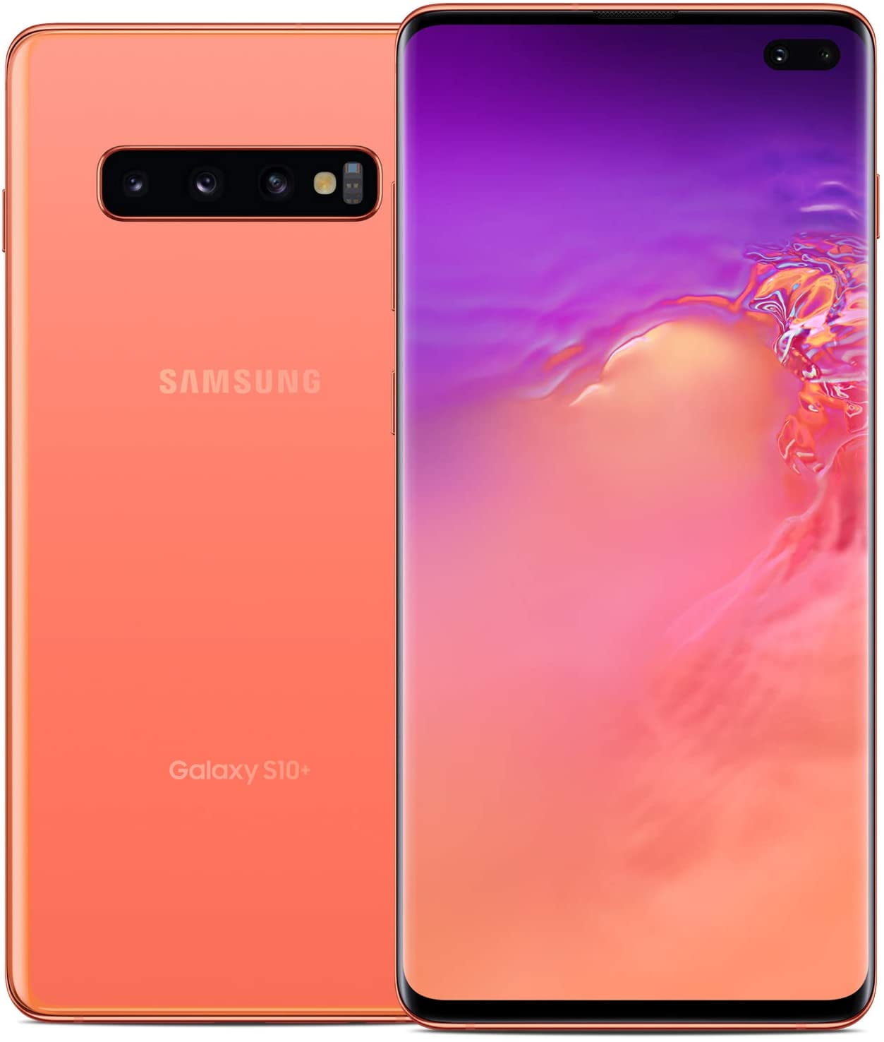 Restored SAMSUNG Galaxy S10+ G975U 128GB Flamingo Pink Fully Unlocked Smartphone (Refurbished)