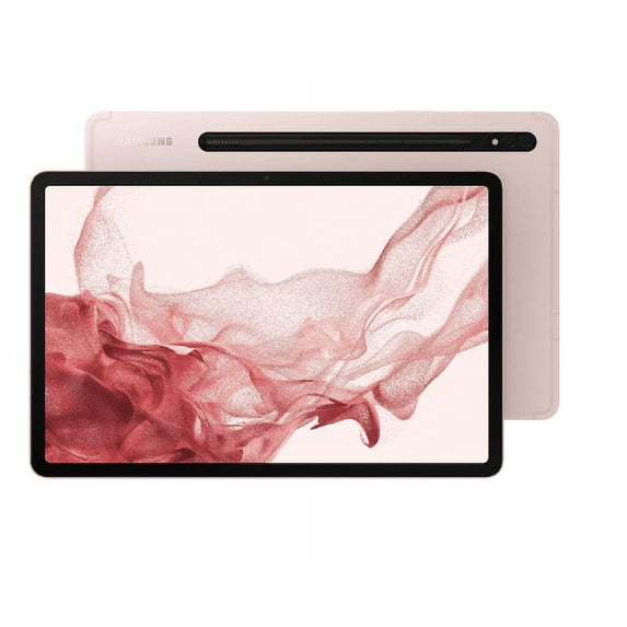 Pre-Owned SAMSUNG Galaxy Tab S8+ Plus - 12.4 in. 128GB Tablet (Wi-Fi) Pink Gold (S pen included) (Refurbished: Like New)