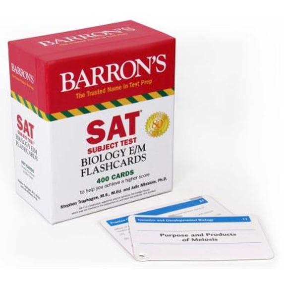 Pre-Owned SAT Subject Test Biology E/M Flashcards (Paperback) 9781438079288