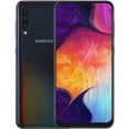 thumbnail image 1 of Restored Samsung Galaxy A50 SM-A505U 64GB Black Fully Unlocked (Refurbished), 1 of 4