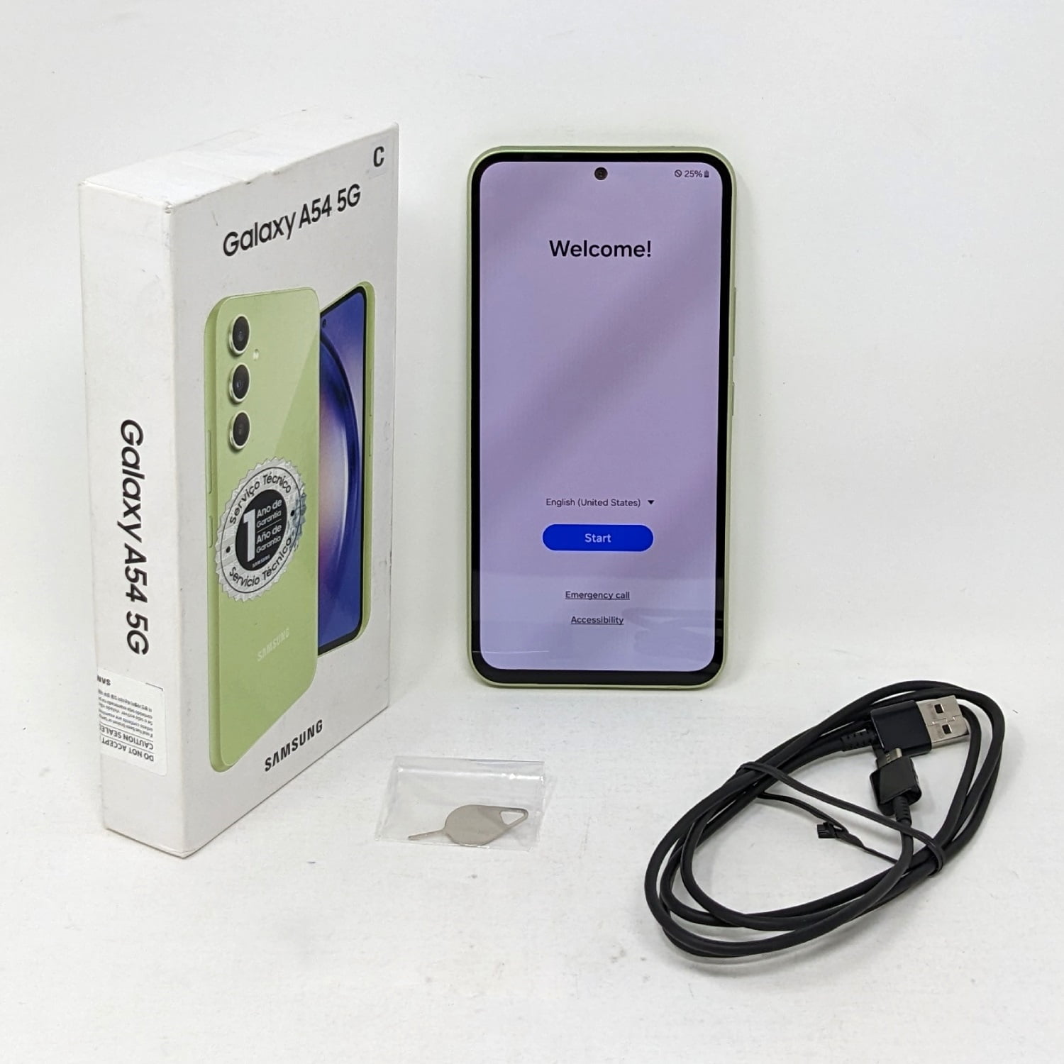 Pre-Owned Samsung Galaxy A54 5G SM-A546E/DS 256GB GSM Unlocked 6.4" 8GB RAM Smartphone - Awesome Lime (Fair) - (International Version)