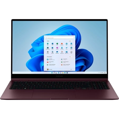 Restored Samsung Galaxy Book2 Pro 360 15.6" (512GB) intel Core i7, Burgundy (Refurbished)
