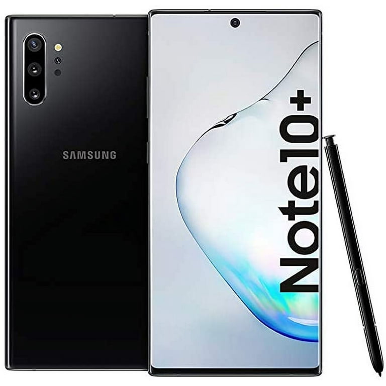 Samsung Galaxy Note 10+ Plus N975 6.8 Android 256GB Smartphone (Renewed)  (Black, T-Mobile)