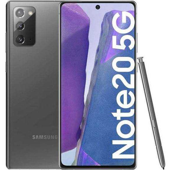 Restored Samsung Galaxy Note 20 5G N981U 128GB Gray Smartphone locked for T-Mobile (Refurbished)