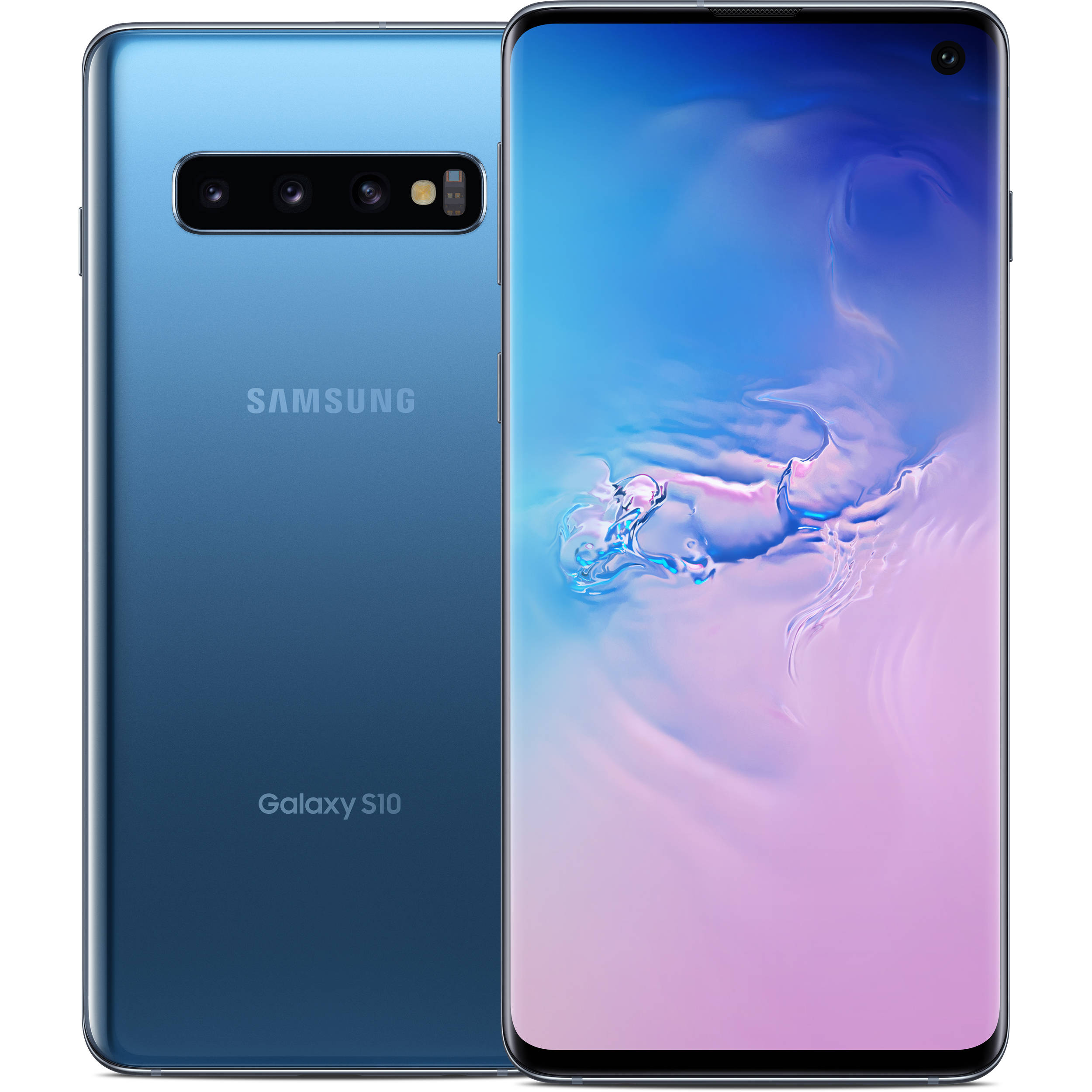 Pre-Owned Samsung Galaxy S10 G973U 128GB GSM/CDMA Unlocked Android Phone - Prism Blue (Refurbished: Good) - image 1 of 3
