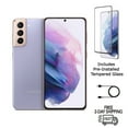 thumbnail image 1 of Restored Samsung Galaxy S21 5G G991U (Fully Unlocked) 128GB Phantom Violet w/ Pre-Installed Tempered Glass (Refurbished), 1 of 6