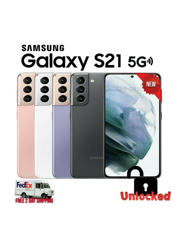 Refurbished Samsung Galaxy S21 5G G991U (Fully Unlocked) 128GB Phantom White (Grade A)