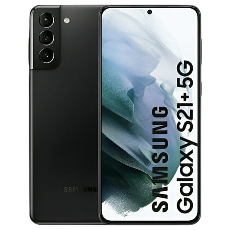 Restored Samsung Galaxy S21 Plus 5G 128GB (Model: SM-G996U) AT&T Unlocked / GSM Unlocked Smartphone - Phantom Black (Refurbished)