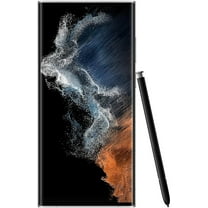 Restored Samsung Galaxy S22 Ultra 5G, Fully Unlocked 128GB, White, 6.8 in (Refurbished)