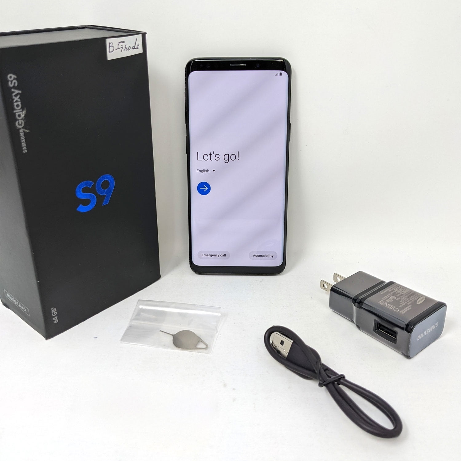 Pre-Owned Samsung Galaxy S9 64GB G960U T-Mobile 4GB RAM Smartphone - Midnight Black (Good)