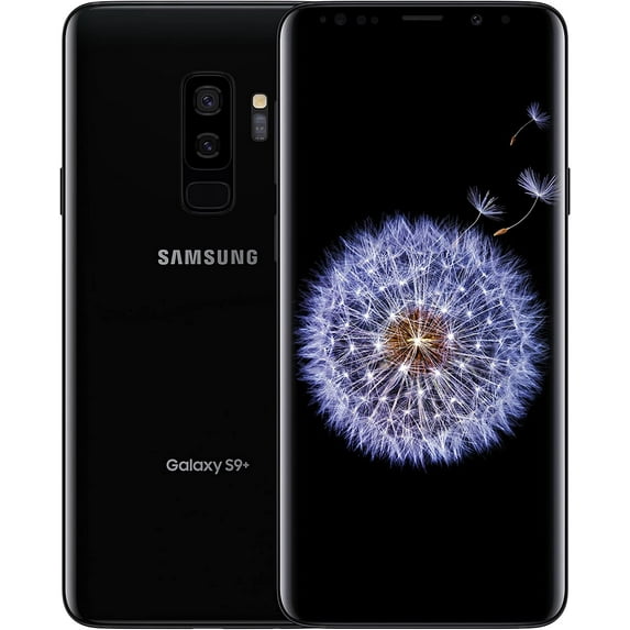 Pre-Owned Samsung Galaxy S9 Plus 64GB Midnight Black (Unlocked) + (Refurbished: Good)