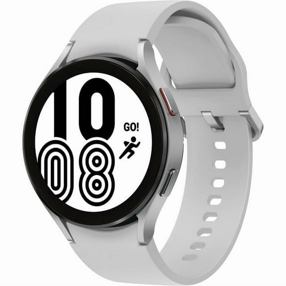 Samsung Galaxy Watch 4 (GPS) 44mm Silver Aluminum Case with Silver Sport Band