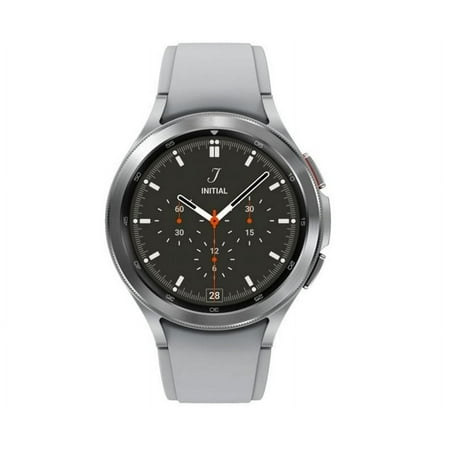Pre-Owned Samsung Galaxy Watch 4 (GPS) 46mm Silver Stainless Steel Case with Silver Sport Band (Good)