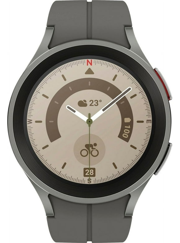 Pre-Owned Samsung Galaxy Watch5 Pro 45mm, R925N (GPS + Cellular) Titanium Case (Like New)