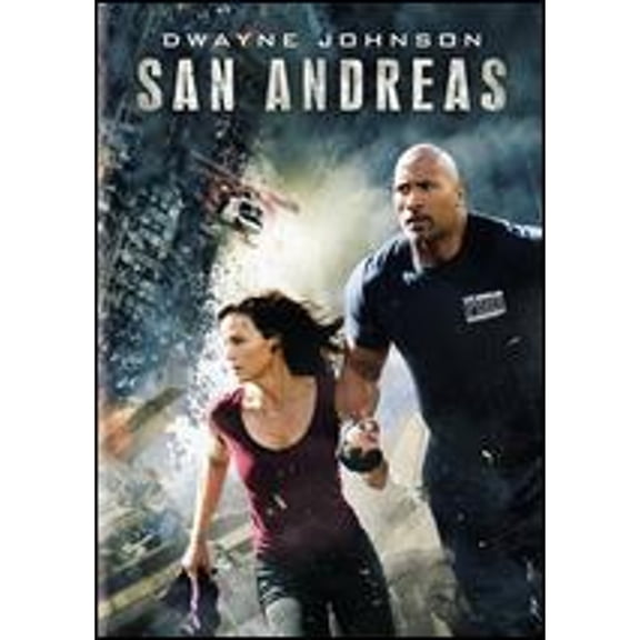 Pre-Owned San Andreas DVD, Action Disaster Film, Starring Dwayne Johnson, Carla Gugino, Alexandra Daddario