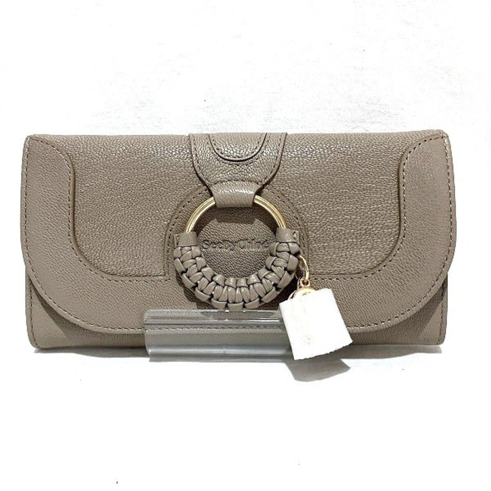 Pre Owned See by Chloe See by Chloe Grey Leather Wallet Long for Women Good Walmart