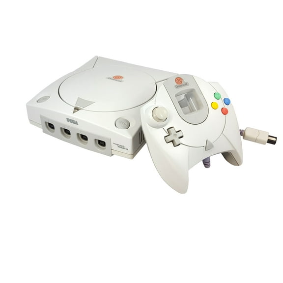 Pre-Owned Sega Dreamcast Video Game Console with Matching Controller White and Cables
