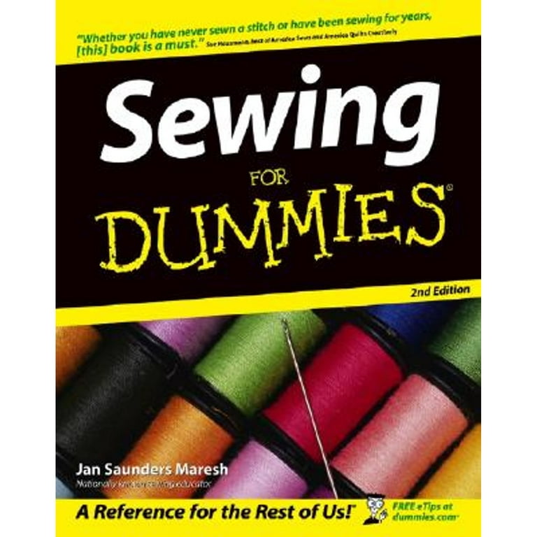 Sewing for Dummies book by Jan Saunders Maresh