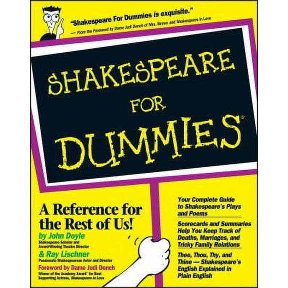 Pre-Owned Shakespeare for Dummies 9780764551352