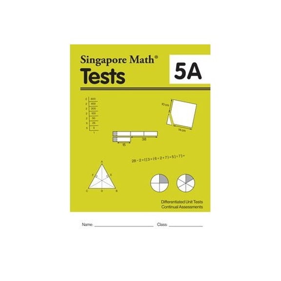 Pre-Owned Singapore Math Common Core Tests 5A Paperback