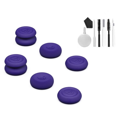Pre-Owned Skin, CQC and FPS Thumb Grips Joystick Cap Analog Stick Cover for Xbox [XSX/XB1] Controller- Galactic Purple, Set of 6 BOLT AXTION (Refurbished: Like New)