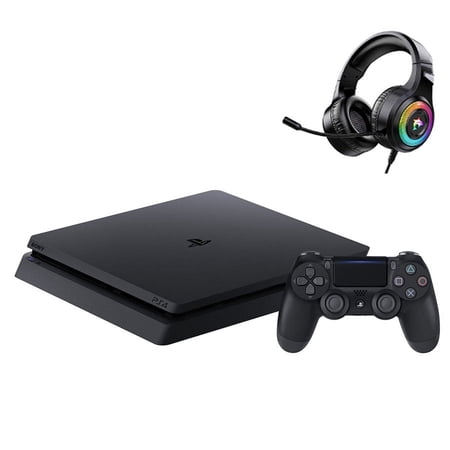Pre-Owned Sony 2215A PlayStation 4 Slim 500GB Gaming Console Black with BOLT AXTION (Refurbished: Like New)