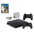 thumbnail image 1 of Pre-Owned Sony 2215B PlayStation 4 Slim 1TB Gaming Console Black 2 Controller Included with Assassin's Creed Odyssey Game BOLT AXTION Bundle, 1 of 1