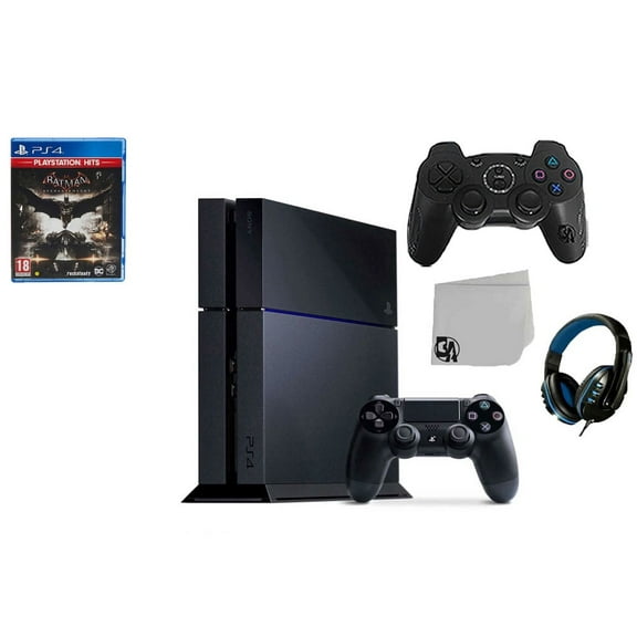 Pre-Owned Sony PlayStation 4 500GB Gaming Console Black 2 Controller Included with Batman Arkham Knight BOLT AXTION Bundle ( )