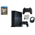 thumbnail image 1 of Pre-Owned Sony PlayStation 4 500GB Gaming Console Black 2 Controller Included with Grand Theft Auto V BOLT AXTION ( ), 1 of 7