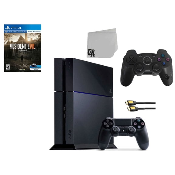 Pre-Owned Sony PlayStation 4 500GB Gaming Console, Black with 2 Controllers and Days Gone, 1-Pack