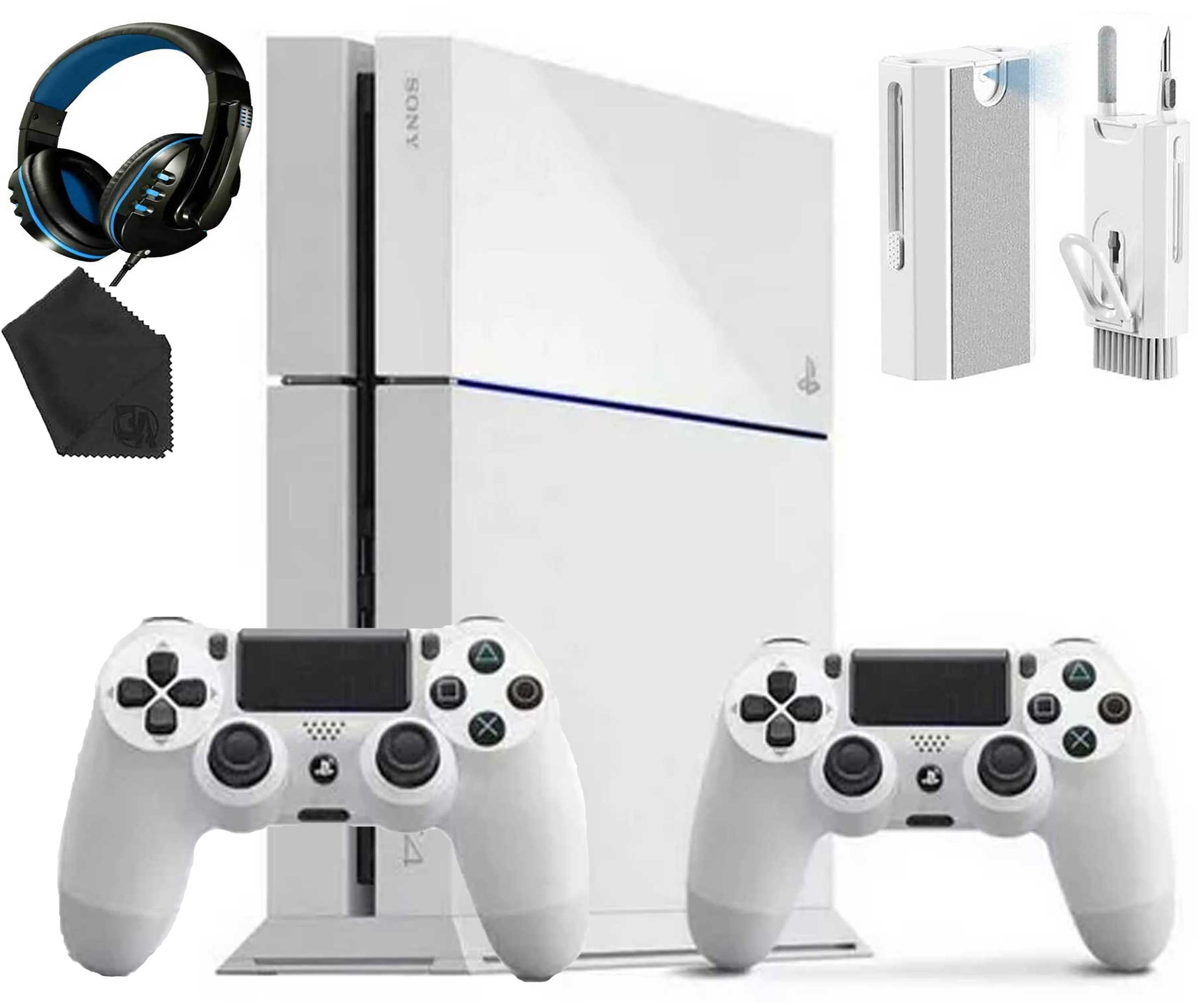 Pre-Owned Sony PlayStation 4 500GB Gaming Console White, Headset 2 