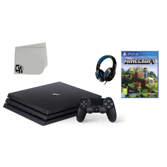 Pre-Owned Sony PlayStation 4 PRO 1TB Gaming Console Black with Minecraft BOLT AXTION ( )