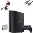 thumbnail image 1 of Pre-Owned Sony PlayStation 4 Pro 1TB Black Gaming Console + G9 Earbuds With Microphone BOLT AXTION ( ), 1 of 5