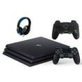 thumbnail image 1 of Restored Sony PlayStation 4 Pro 1TB Gaming Console Black 2 Controller Included BOLT AXTION Bundle (Refurbished), 1 of 6