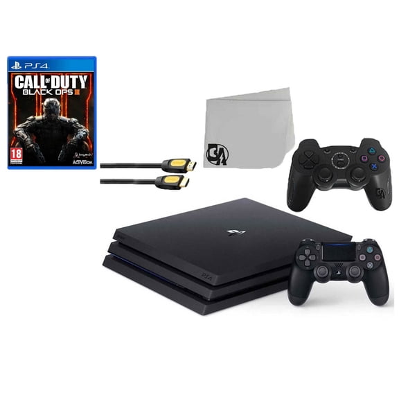 Pre-Owned Sony PlayStation 4 Pro 1TB Gaming Console, Black with Call Of Duty Black Ops 3, 1 Pack