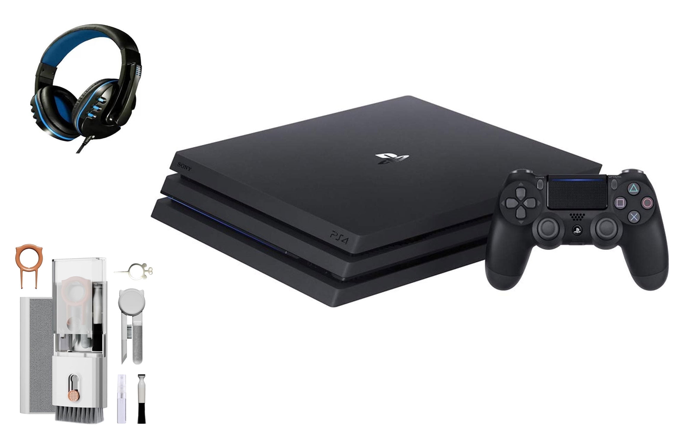 Pre-Owned Sony PlayStation 4 Pro 1TB Gaming Console Black Headset