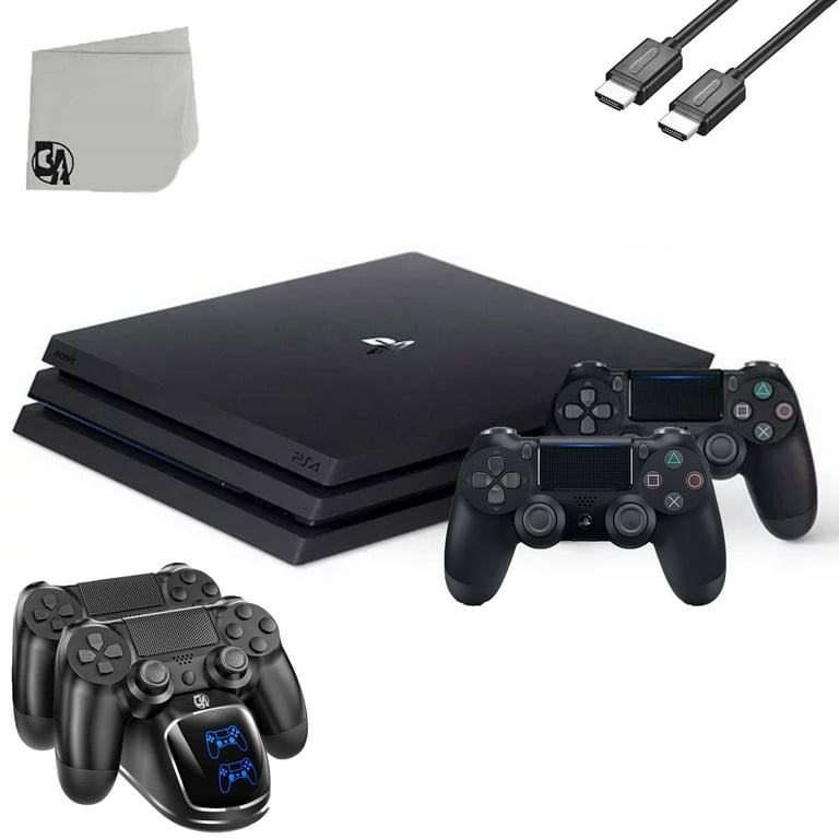 Pre-Owned Sony PlayStation 4 Pro 1TB Gaming Console, Black with 2