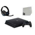 thumbnail image 1 of Pre-Owned Sony PlayStation 4 Pro Black 1TB Gaming Console with Astro A10 Gaming BOLT AXTION Bundle Black Blue, 1 of 2
