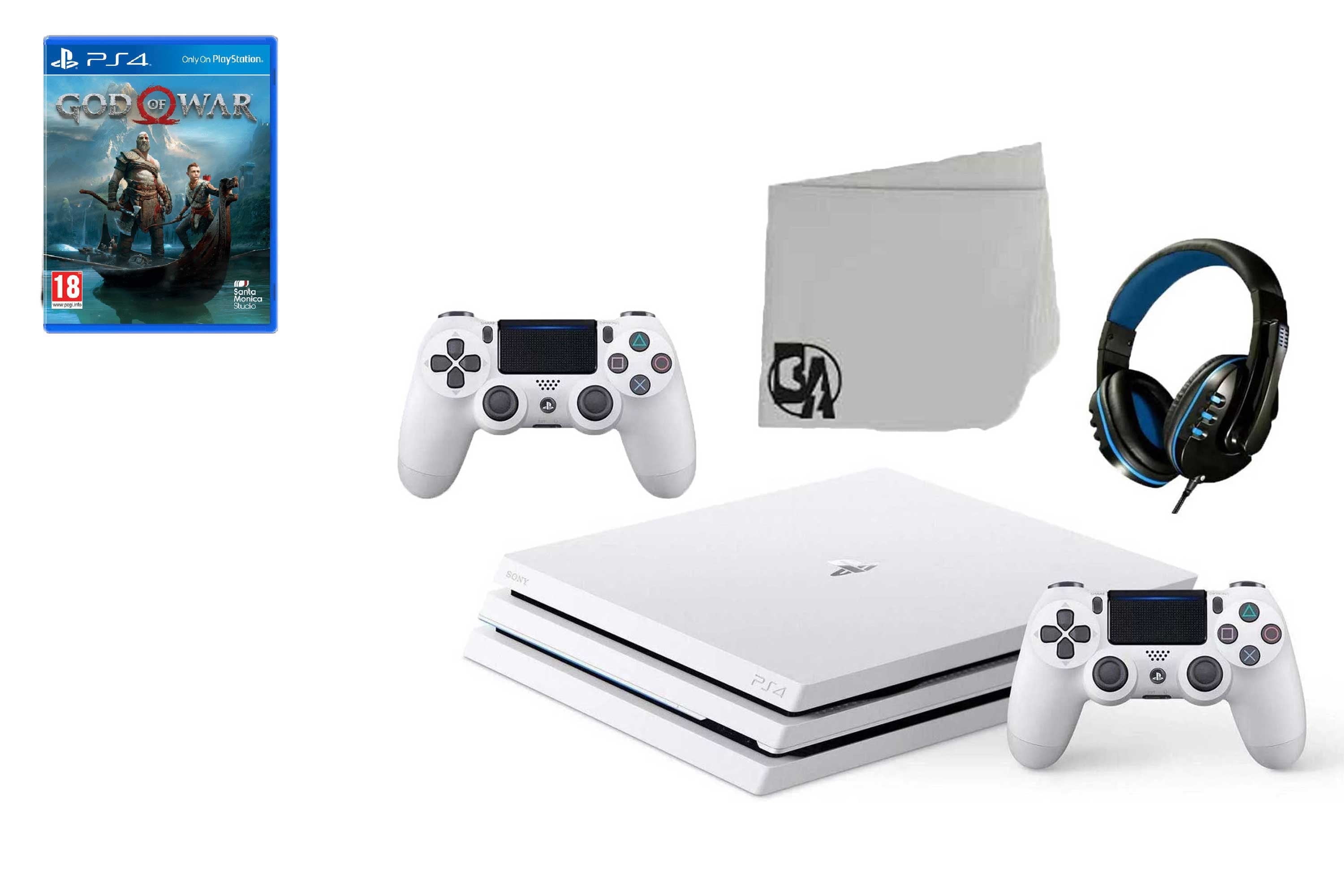 Pre-Owned Sony PlayStation 4 Pro Glacier 1TB Gaming Consol White 2 