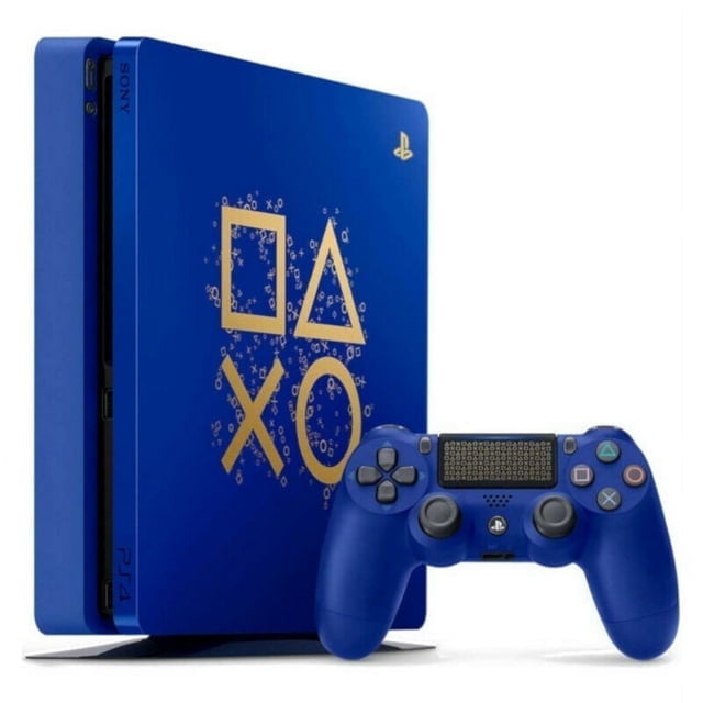 Pre Owned Sony Playstation 4 Slim Blue Days of Play 1TB Free Controller Good Walmart