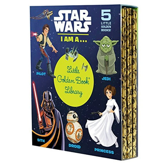 Pre-Owned Star Wars: I Am a...Little Golden Book Library -- 5 Little Golden Books: I Am a Pilot; I Am a Jedi; I Am a Sith; I Am a Droid; I Am a Princess, 9780736436380, 0736436383, Hardcover, Box edition