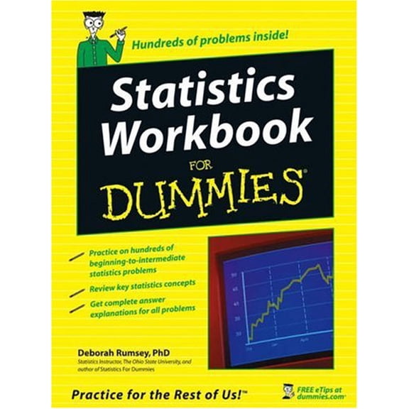 Pre-Owned Statistics Workbook for Dummies 9780764584664